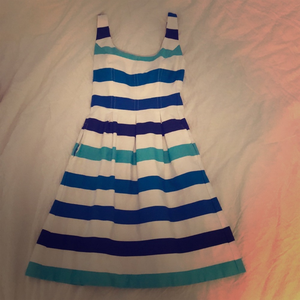 Blue striped Dress